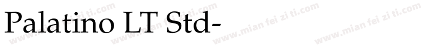 Palatino LT Std字体转换